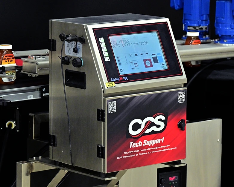 Industrial label applicator and thermal transfer printer equipment